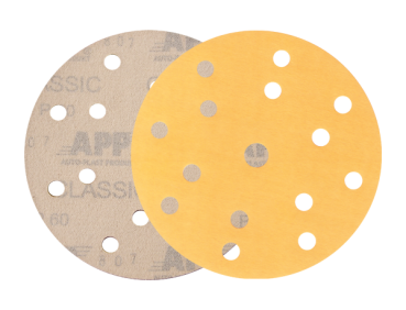K555 - Yellow sanding disc, 14+1 hole pattern, Ø 150mm; P 40